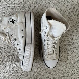 Platform Hightop Converse - White